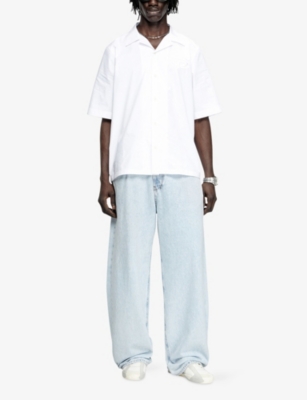 DIESEL: S-Mac Pcal Notched-Collar Cotton Bowling Shirt