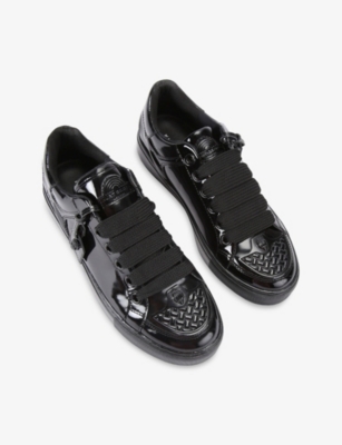 KURT GEIGER LONDON: Southbank Tag Leather Trainers