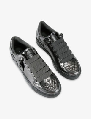 KURT GEIGER LONDON: Southbank Tag Leather Trainers