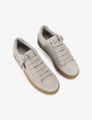 KURT GEIGER LONDON: Southbank Tag Suede Trainers