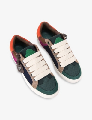 KURT GEIGER LONDON: Southbank Tag Suede Trainers
