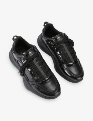 KURT GEIGER LONDON: Royston Faux-Leather Trainers