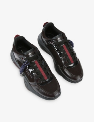 KURT GEIGER LONDON: Royston Faux-Leather Trainers