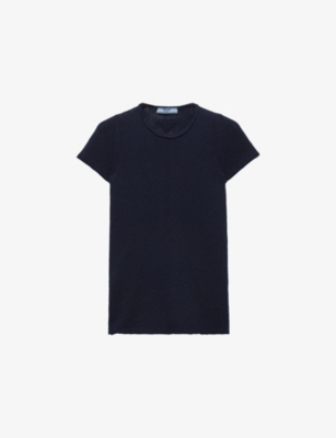 PRADA: Short-Sleeve Cashmere Knitted Top