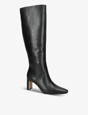 SAM EDELMAN: Sylvia Leather Heeled Knee-High Boots