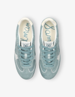 SAM EDELMAN: Kallen Suede Low-Top Trainers