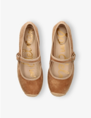 SAM EDELMAN WOMENS TAN MACKIE ESPADRILLE-SOLE WOVEN BALLET FLATS EUR 36 / 3 UK 