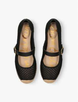 SAM EDELMAN WOMENS MACKIEMESH MESH BALLET PUMPS BLACK EUR 37 / 4 UK 