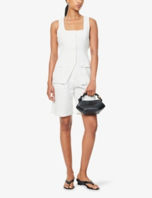 4TH & RECKLESS: Saira Striped Woven Top