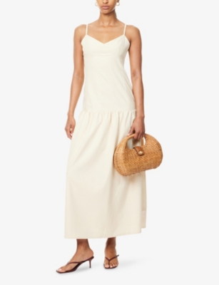 4TH & RECKLESS: Trisha Shoulder-Straps Woven Maxi Dress