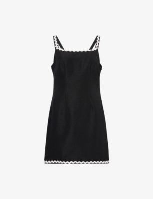 4TH & RECKLESS: Astrid Square-Neck Woven Mini Dress