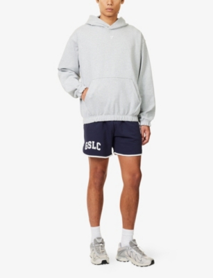 Gymshark Mens Grey Rest Day Essentials Boxy Cotton-jersey Hoody Xs In Gray