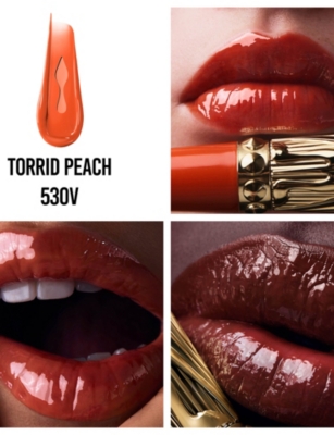 CHRISTIAN LOUBOUTIN: Rouge Stiletto Vinyl Gloss Lip Gloss - Torrid Peach 530V 4ml