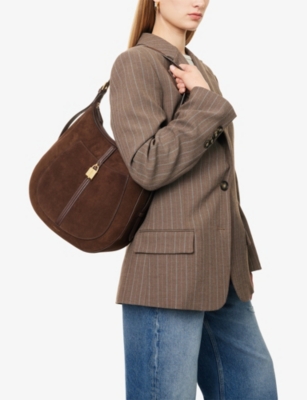 Demellier Womens Mocha/mocha Siena Leather Hobo Bag