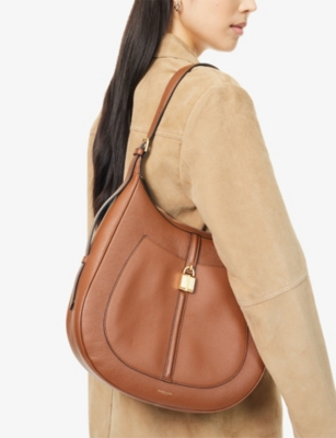 Demellier Womens Tan W/be F03 Siena Leather Hobo Bag