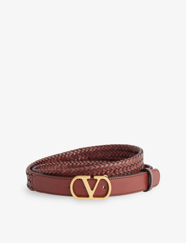 VLogo Braid Leather Belt
