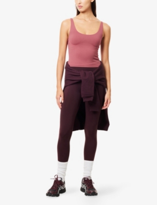 Gymshark Womens Pink Soft Sculpt Shelf Adjustable Shoulder-straps Stretch-woven Top In Pink