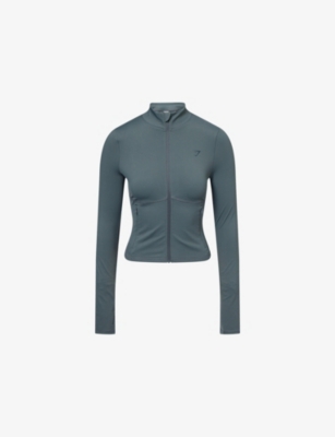 Gymshark Womens Teal Elevate Rlse™ Jersey Track Top In Green