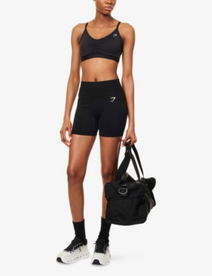 GYMSHARK: Ruched Medium-Support Sports Bra