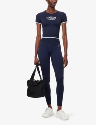 GYMSHARK: Lift Varsity Stretch-Woven Top