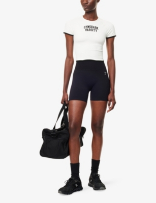 GYMSHARK: Lift Varsity Stretch-Woven Top