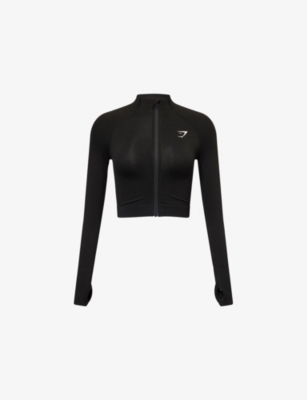 Gymshark Womens Black Vital Seamless 2.0 Jersey Top In Black