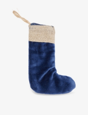 SELFRIDGES EDIT: Mini Stocking Velvet Christmas Decoration 13cm