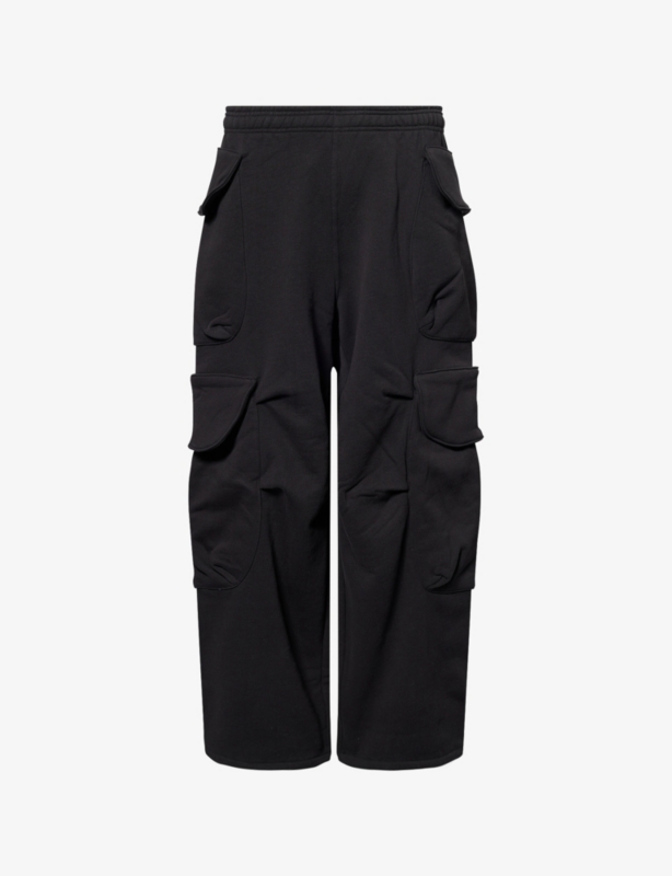 Gocar Wide-Leg Relaxed-Fit Cotton Jogging Bottoms