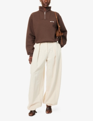 JACQUEMUS: Le Camionneur High-Neck Cotton Sweatshirt