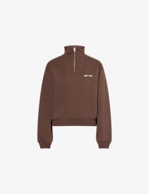 JACQUEMUS: Le Camionneur High-Neck Cotton Sweatshirt