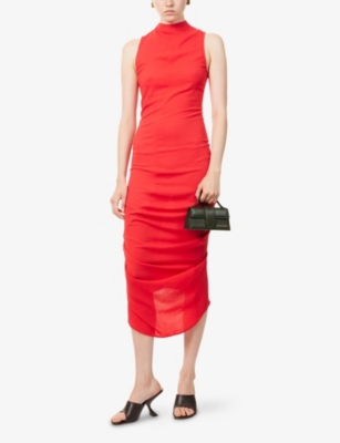 Jacquemus Womens Red The J Sleeveless Stretch-woven Maxi Dress In Red