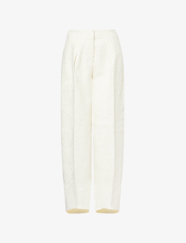 Curvo Wide-Leg Woven Trousers