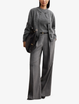 REISS: Mel Button-Up Cashmere Cardigan