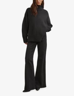 REISS: Harri Funnel-Neck Wool Jumper