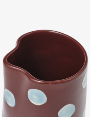 DAMSON MADDER: Polka-Dot Ceramic Vase 17.5cm