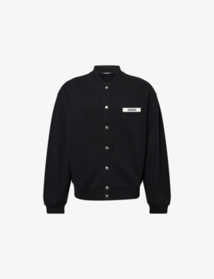 Jacquemus Le Cardigan Gros Grain In Black
