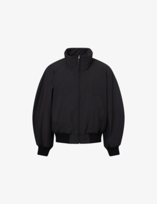 Jacquemus Mens Black Aero Oversized Shell Bomber Jacket In Black