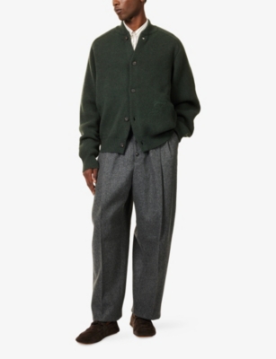 JACQUEMUS: Fernando Pleated Wool-Blend Trousers