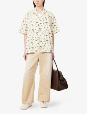 JACQUEMUS: La Chemise Jean Graphic-print Cotton Shirt