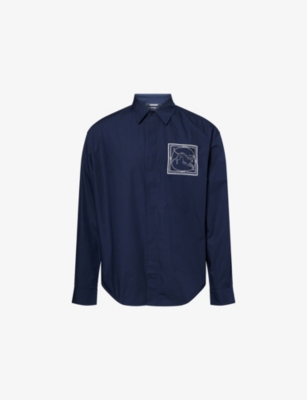 JACQUEMUS: La Chemise Simon Graphic-Print Cotton Shirt