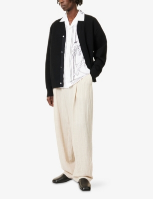 Jacquemus Men's Cardigan Boutonne In Black