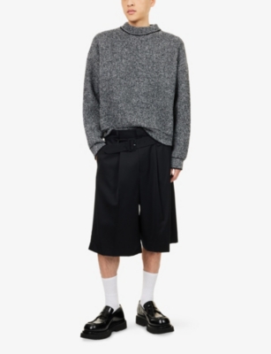 Jacquemus Mens Multi-white Maille Long-sleeve Knitted Jumper