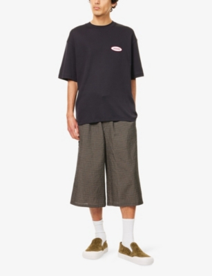 Jacquemus Le T-shirt Stazione Blu Crewneck T-shirt With Logo Patch On The Front In Cotton Jersey Man In Blue