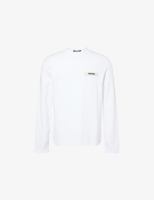 JACQUEMUS: Gros Grain Long-Sleeves Cotton-Jersey T-Shirt