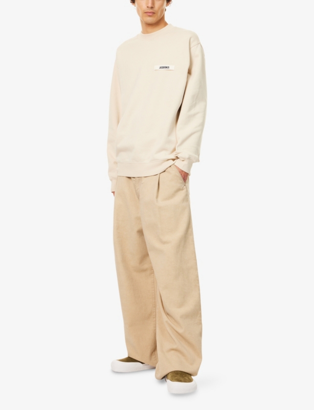 Gros Grain Crewneck Cotton-Jersey Sweatshirt