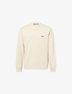 JACQUEMUS: Gros Grain Crewneck Cotton-Jersey Sweatshirt