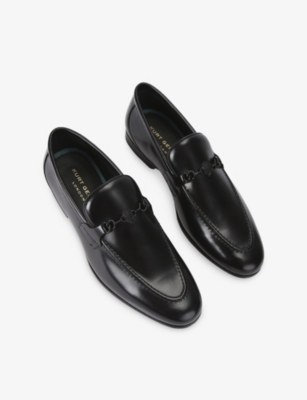 KURT GEIGER LONDON: Alton Brush-Off Leather Loafers