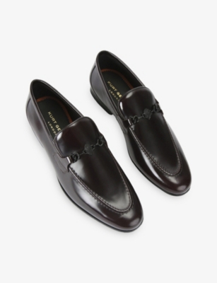 KURT GEIGER LONDON: Alton Brush Off Leather Loafers