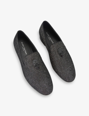 KURT GEIGER LONDON: Ace Stud Faux-Leather Loafers