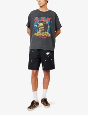 Monster Tour Graphic-Print Cotton-Jersey T-shirt